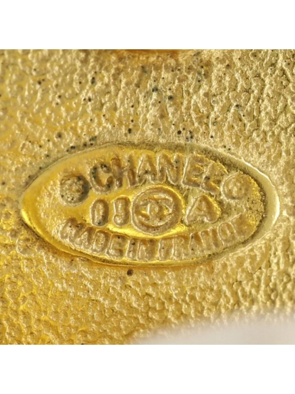 Chanel CC Logo Fringe Tassel Chain Vintage Gold Plated Earrings